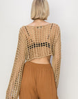 Open Stitch Crochet Crop Top