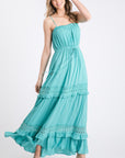 Crochet Lace Maxi Dress