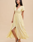 Puff Sleeve Button Down Dress