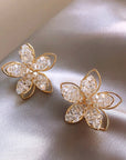 Beaded Flower Earrings