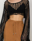 Open Stitch Crochet Crop Top