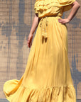 Plus Size Off Shoulder Maxi Dress