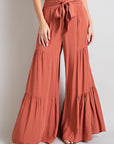 Tiered Wide Leg Pants