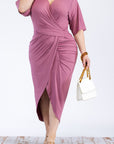 Plus Size Ruched Bodycon Dress