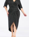 Plus Size Ruched Bodycon Dress