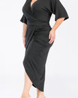 Plus Size Ruched Bodycon Dress