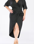Plus Size Ruched Bodycon Dress