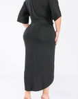 Plus Size Ruched Bodycon Dress