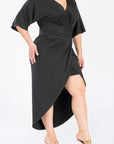 Plus Size Ruched Bodycon Dress