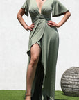Twist Front Maxi Dress
