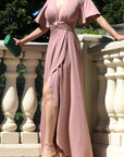 Twist Front Maxi Dress