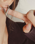 V-Shaped Hoop Earrings