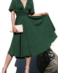 Flowy V-Neck Midi Dress