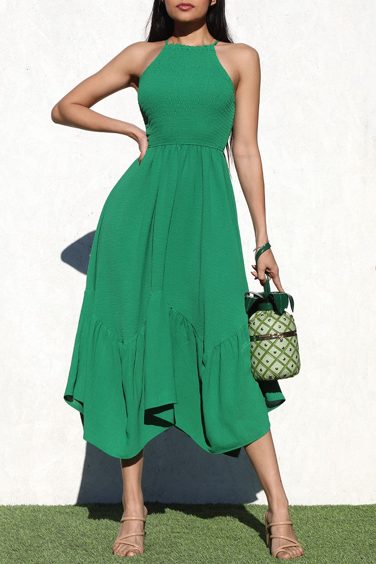 Smocked Halter Dress Dominique Nicole Boutique Smocked Halter Dress Dominique Nicole Boutique