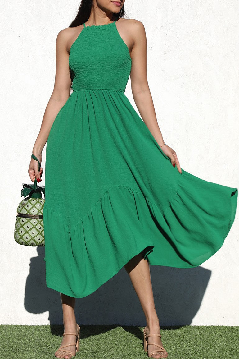 Smocked Halter Dress Dominique Nicole Boutique Smocked Halter Dress Dominique Nicole Boutique