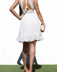 Lace Back Mini Dress