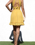 Lace Back Mini Dress