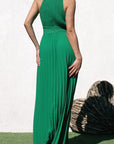 Pleated Maxi Dress