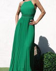 Pleated Maxi Dress