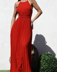 Pleated Maxi Dress