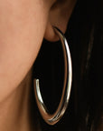Stainless Steel Open Hoop Earrings