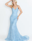 Lace Embroidered Long Formal Dress