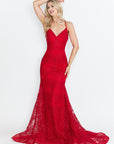 Lace Embroidered Long Formal Dress