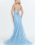 Lace Embroidered Long Formal Dress