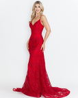 Lace Embroidered Long Formal Dress
