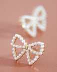 Pearl Bow Earrings