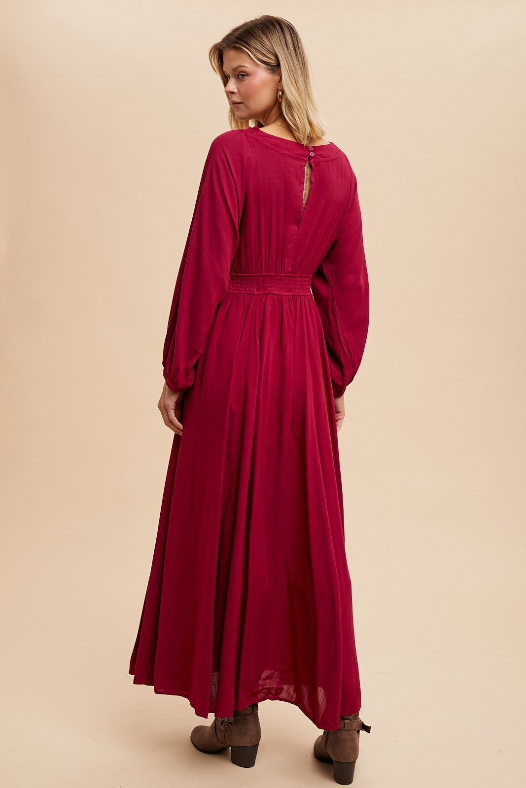 Plunge V-Neck Maxi Dress