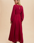Plunge V-Neck Maxi Dress