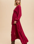 Plunge V-Neck Maxi Dress