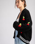 Cherry Knit Cardigan