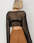 Open Stitch Crochet Crop Top