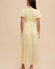 Puff Sleeve Button Down Dress