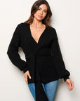 Women's Wrap Around Long Sleeve Top