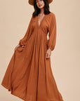 Plunge V-Neck Maxi Dress