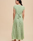 Floral Side Slit Maxi Dress