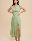 Floral Side Slit Maxi Dress