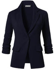 Textured Single Button Blazer