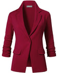 Textured Single Button Blazer