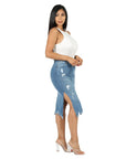 Denim Midi Skirt