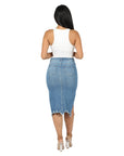 Denim Midi Skirt