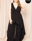 Wide Leg Ruffle Jumpsuit
