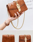 Mini Faux Alligator Handbag