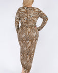 Plus Size Leopard Dress