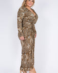 Plus Size Leopard Dress