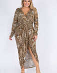 Plus Size Leopard Dress
