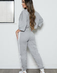 Oversized Crop Tee and Jogger Set